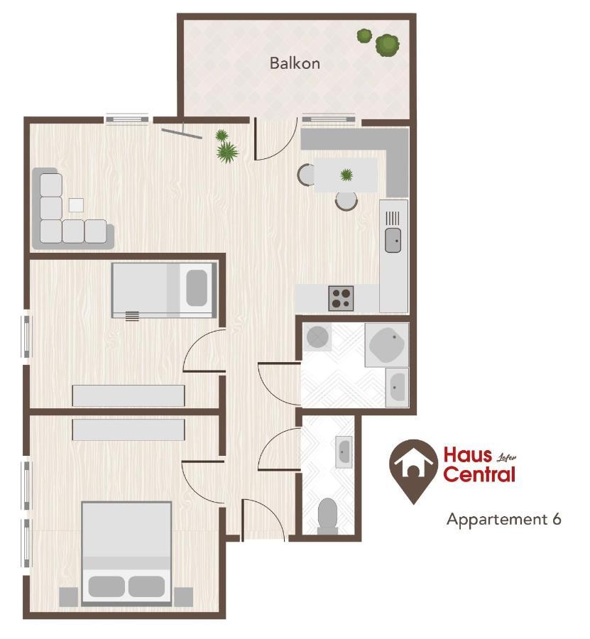 Haus Central Лофер Екстериор снимка