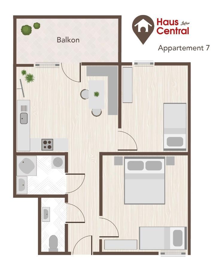 Haus Central Лофер Екстериор снимка