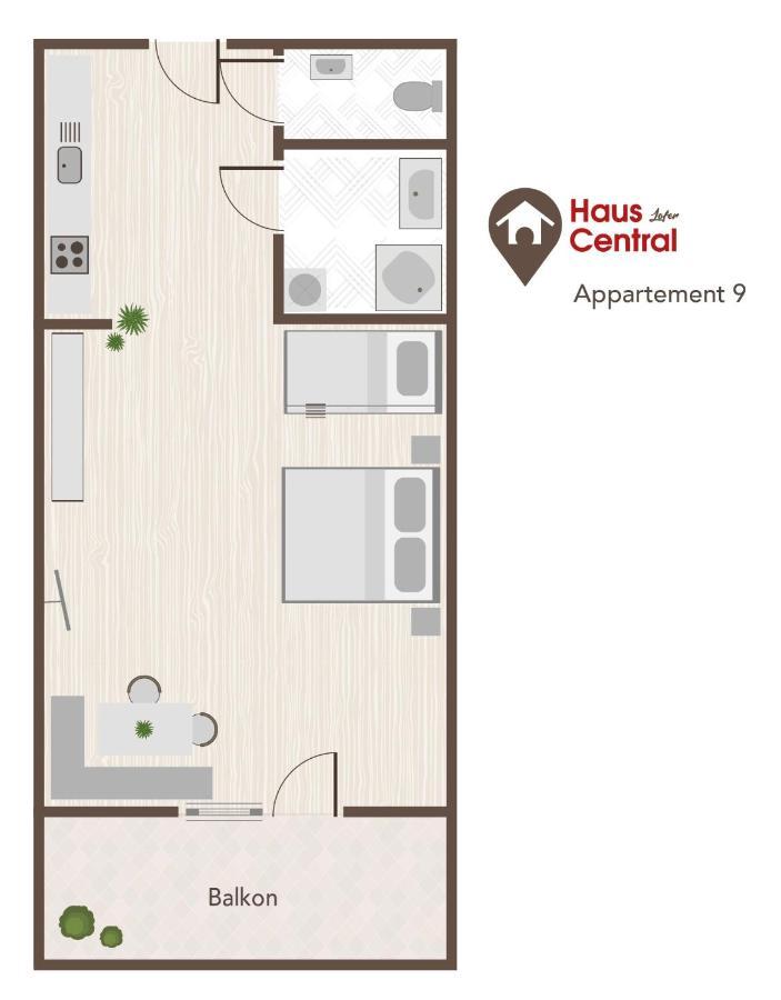 Haus Central Лофер Екстериор снимка